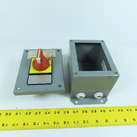 Schneider Square D 9421V2A30 40A 600VAC Motor Control Disconnect Switch