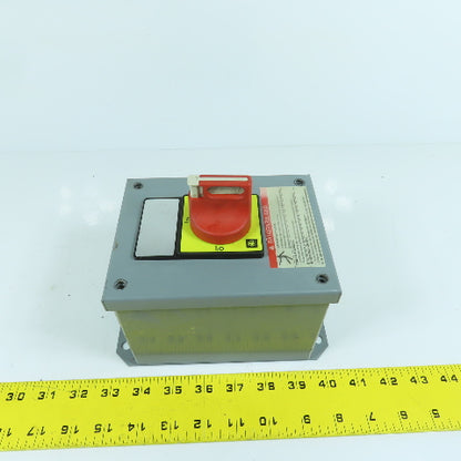 Schneider Square D 9421V2A30 40A 600VAC Motor Control Disconnect Switch