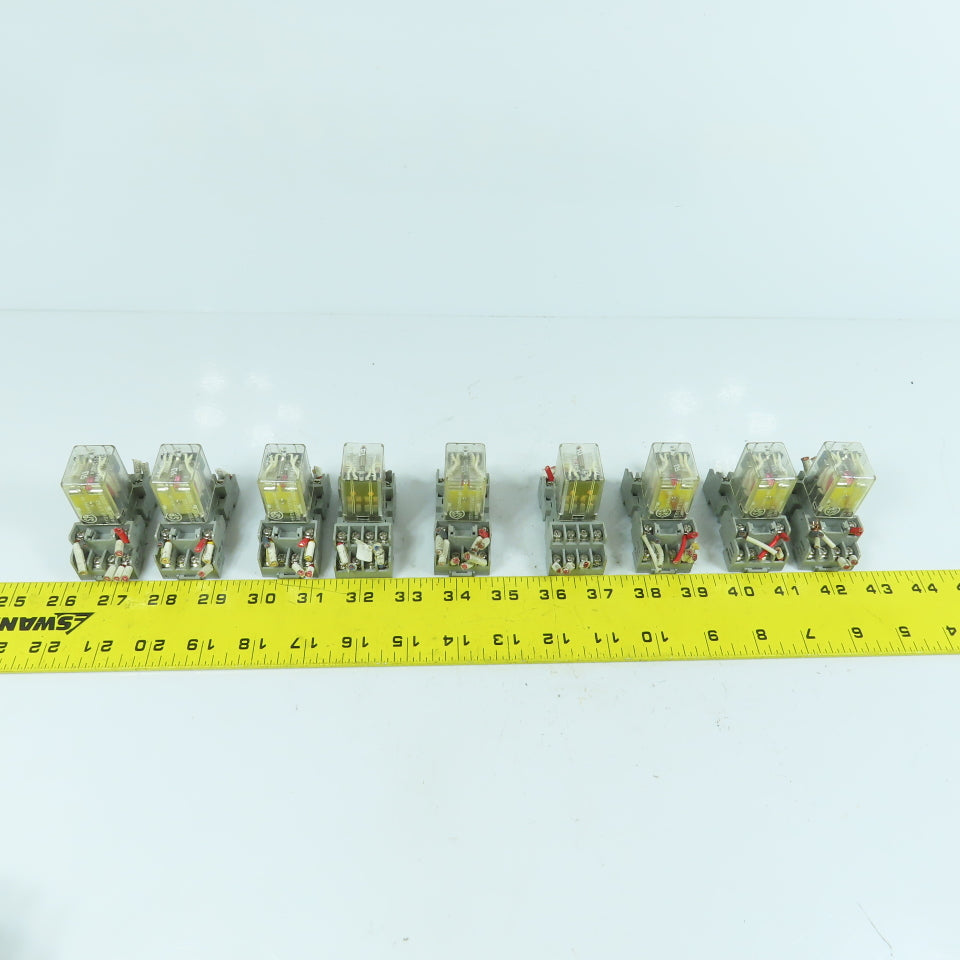 Magbecraft LR41893-8M 3A 1/10HP 120VAC Relay W/ Square D Base NR45 Lot Of 9