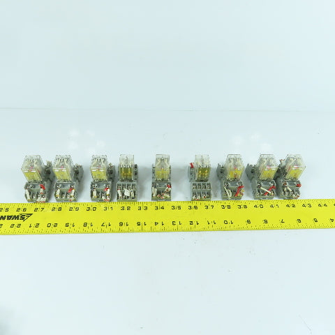 Magbecraft LR41893-8M 3A 1/10HP 120VAC Relay W/ Square D Base NR45 Lot Of 9