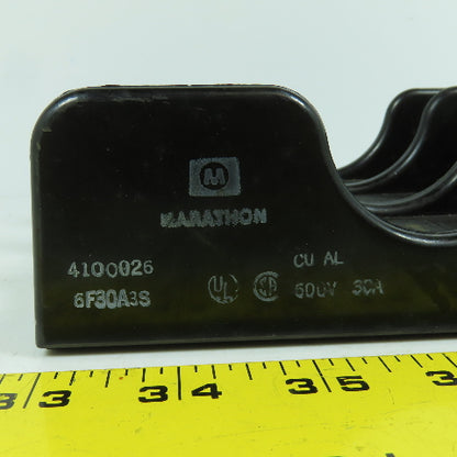 Marathon 4100026 6F30A3S 3-Pole 30A 600V Fuse Holder
