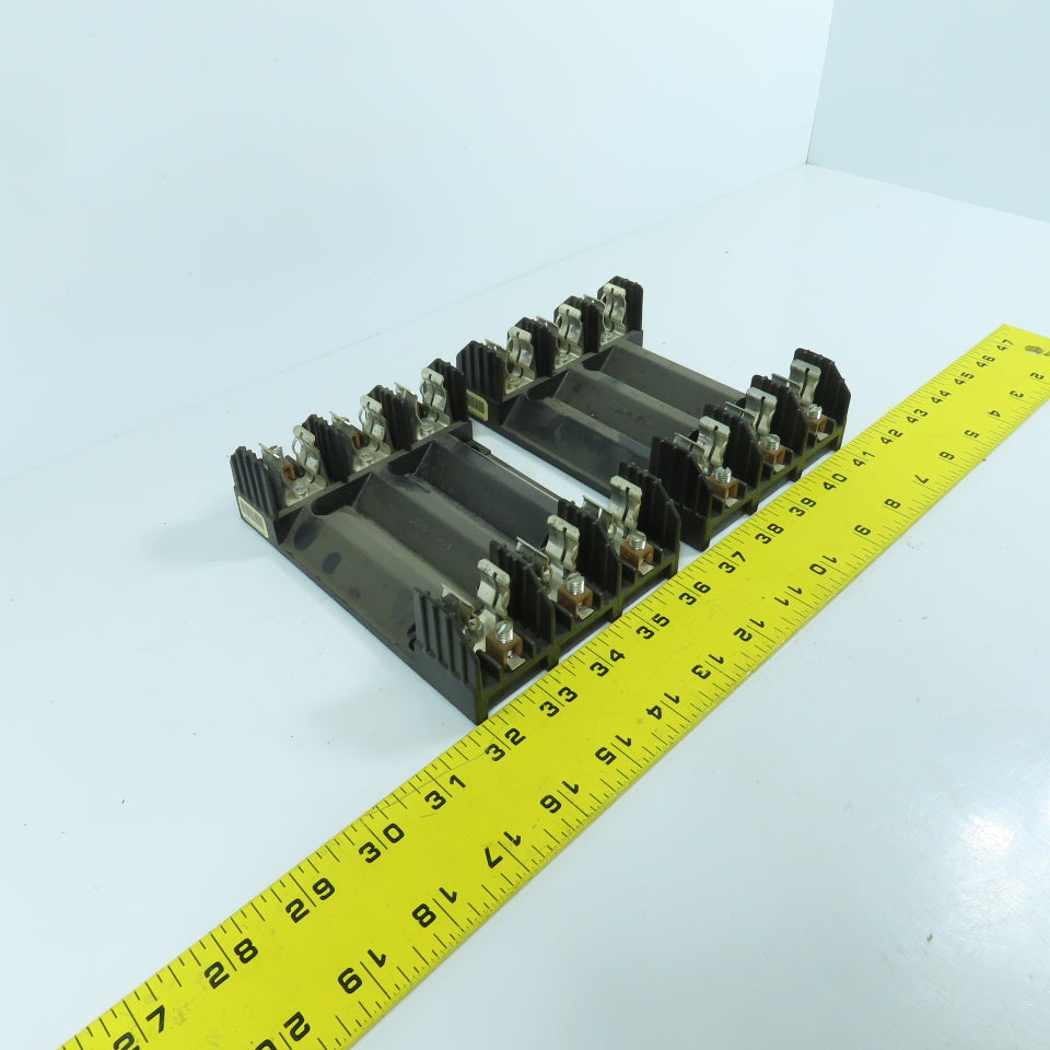 Buss R60030-3COR 3-Pole 30A 600V Fuse Holder Lot Of 2