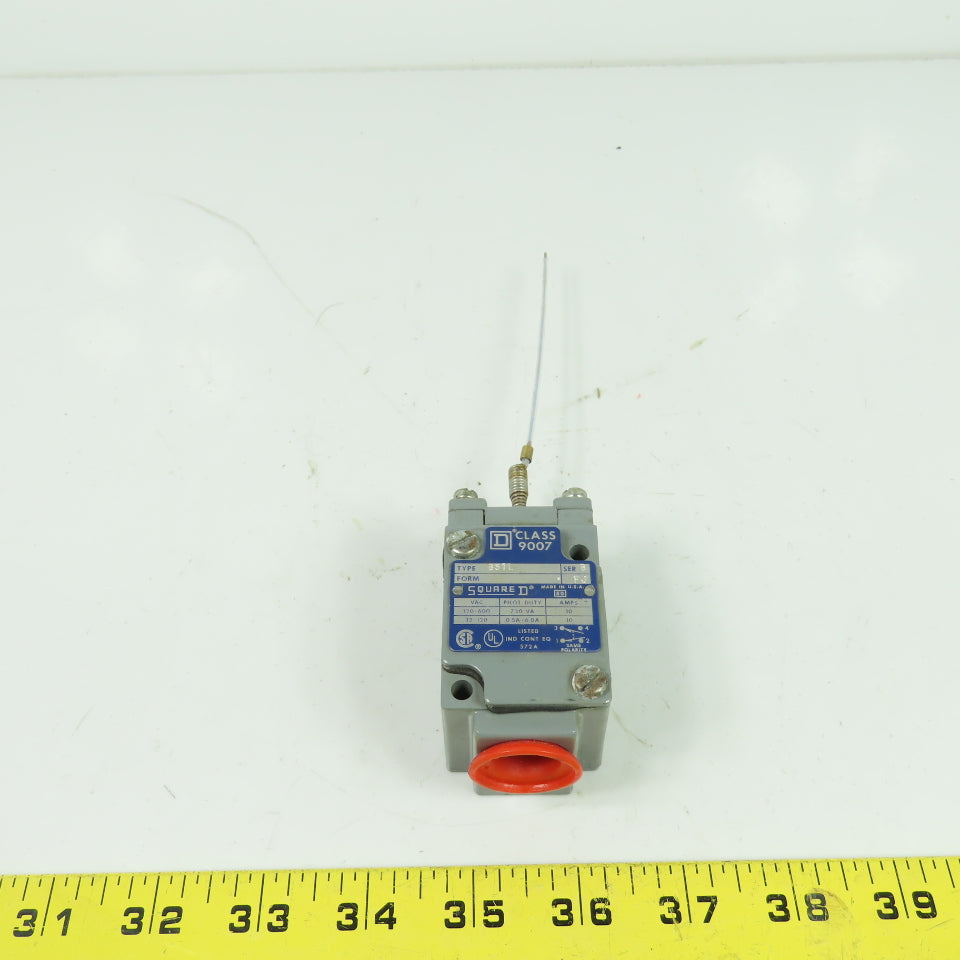 Square D B51L Ser B FJ 9007 Limit Switch 600VAC 10A