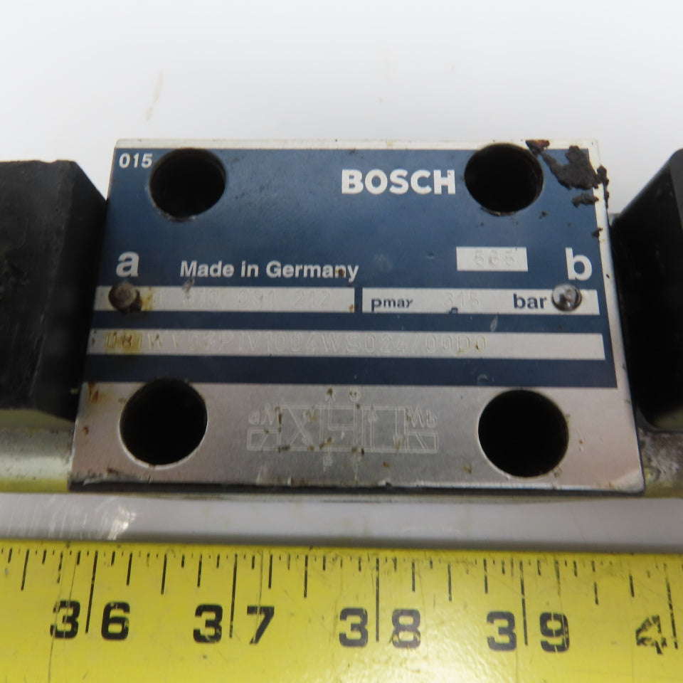 Bosch 081WV06P1V1004WS024/00D0 Hydraulic Directional Control Valve 24VDC Coil