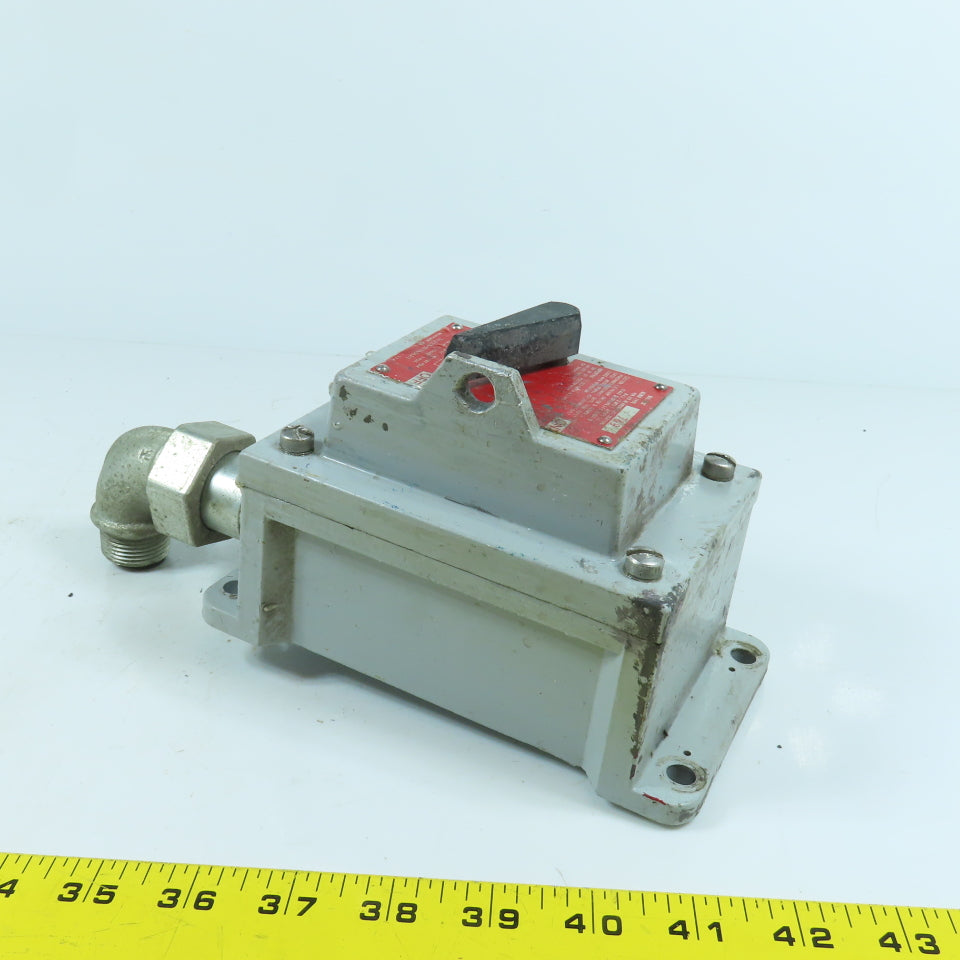 Allen Bradley 600-TEX5 Ser D Nema 7 & 9 Haz Location Manual Motor Starter Switch
