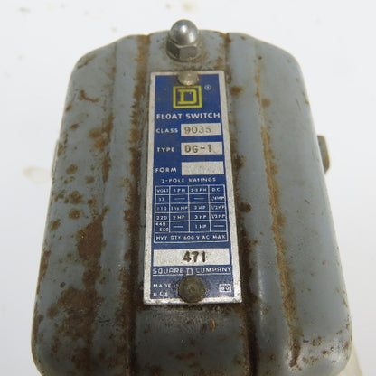 Square D 9035 DG-1 Open Tank Float Switch 2-Pole 600VAC