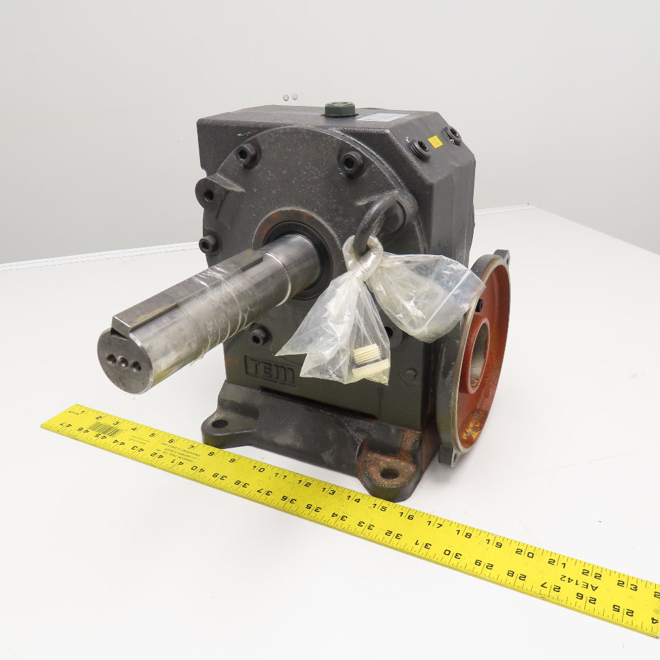 Tsubaki CSM370A30HLAB-40 30:1 Ratio Right Angle Gear Reducer Extended Shaft 8"