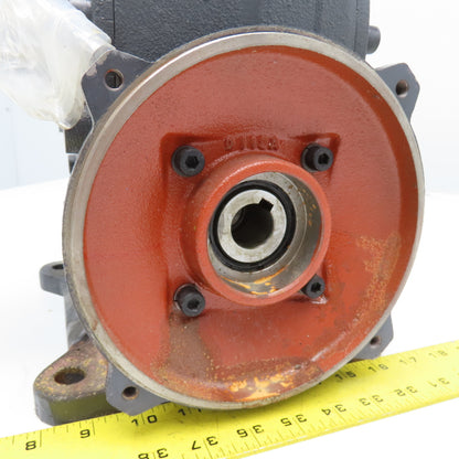 Tsubaki CSM370A30HLAB-40 30:1 Ratio Right Angle Gear Reducer Extended Shaft 8"