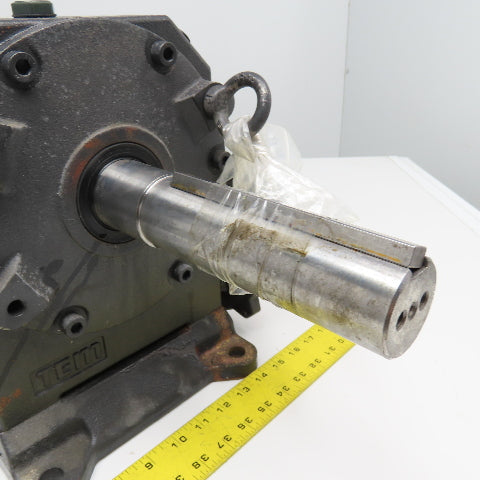Tsubaki CSM370A30HLAB-40 30:1 Ratio Right Angle Gear Reducer Extended Shaft 8"