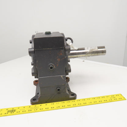 Tsubaki CSM370A30HLAB-40 30:1 Ratio Right Angle Gear Reducer Extended Shaft 8"