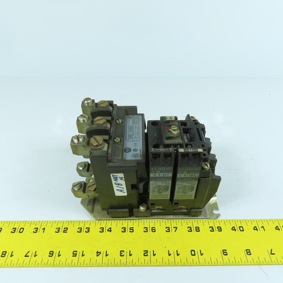 Allen Bradley 500L-C0D93 60 Amp Motor Starter Contactor 25HP 120V Coil 600V Max