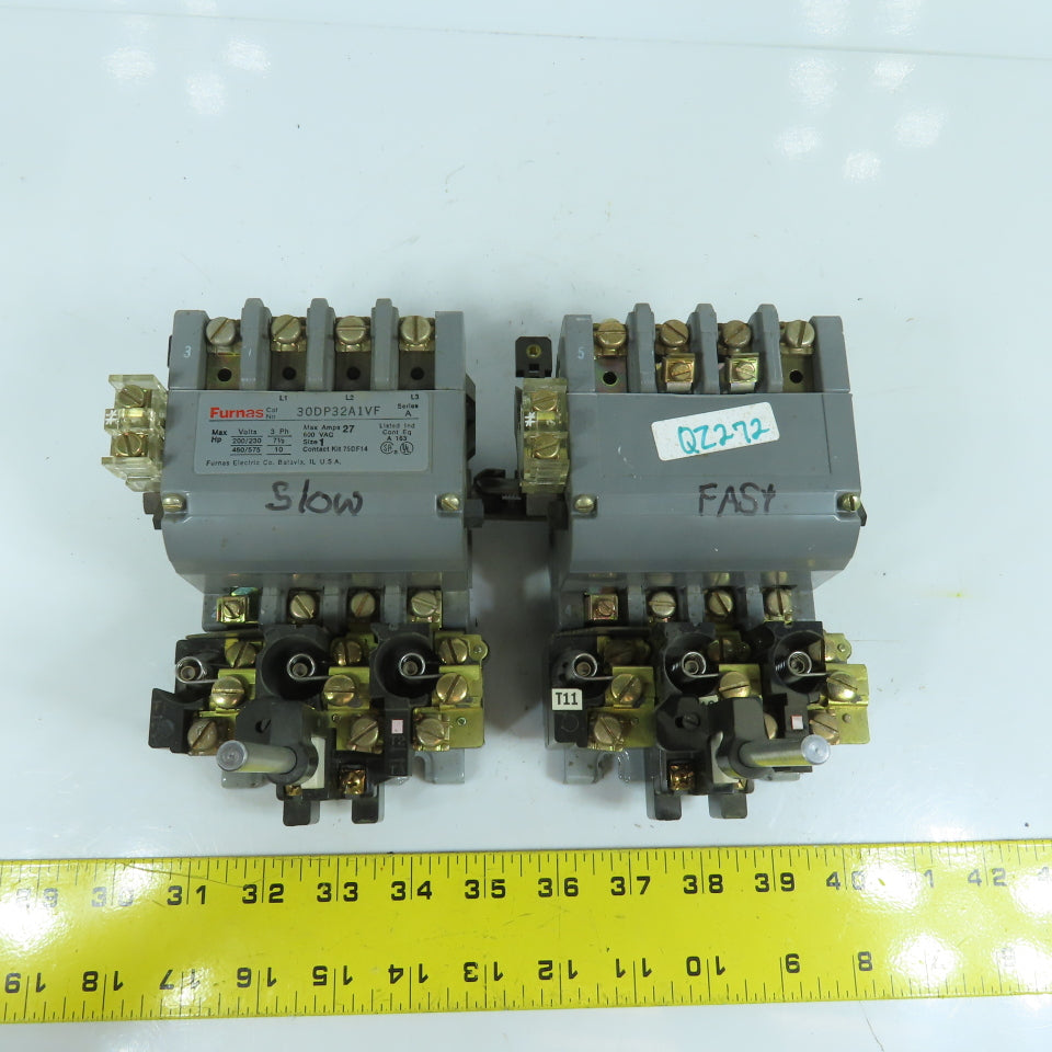 Furnas 30DP32A1VF Size 1 Reversing Motor Starter 27A 10HP 120V Coil W/ 48DC31AA3