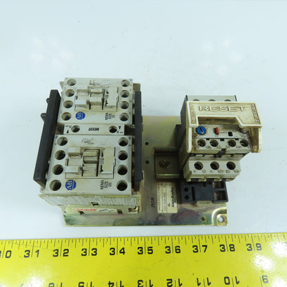 Allen Bradley 505-T0D-A1E Size 00 Reversing Motor Starter 120V Coil W/ Overload