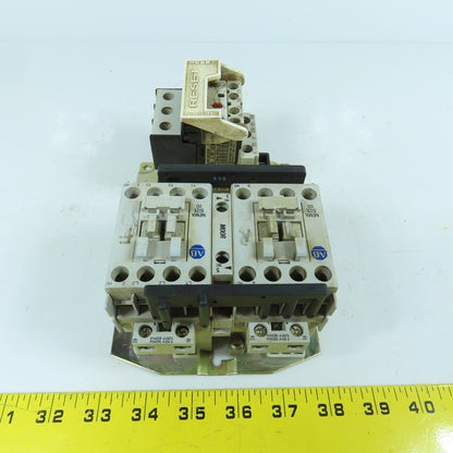 Allen Bradley 505-T0D-A1E Size 00 Reversing Motor Starter 120V Coil W/ Overload