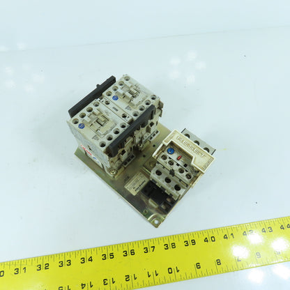 Allen Bradley 505-T0D-A1E Size 00 Reversing Motor Starter 120V Coil W/ Overload