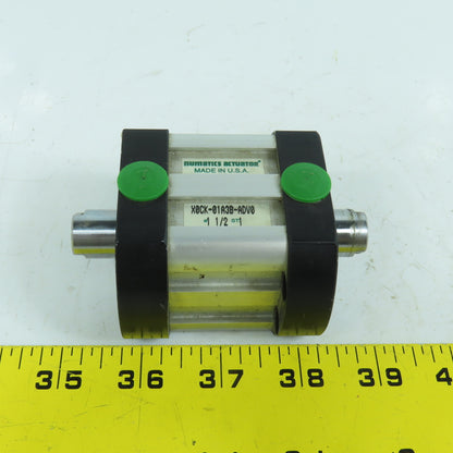 Numatics X0CK-01A3B-ADV0 Double Ended Pneumatic Cylinder 1-1/2" Bore 1" Stroke