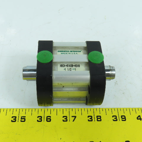 Numatics X0CK-01A3B-ADV0 Double Ended Pneumatic Cylinder 1-1/2" Bore 1" Stroke