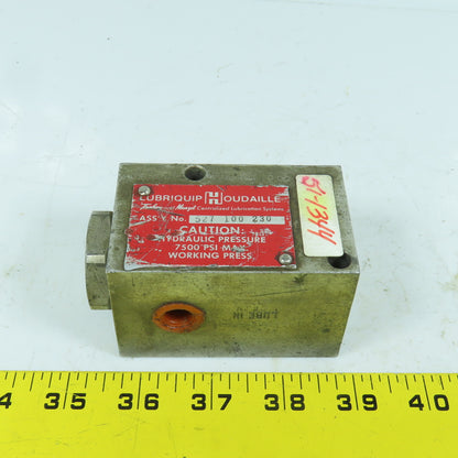 Lubriquip 527 100 230 Pressure Lube Filter 7500 PSI