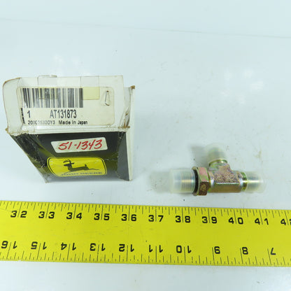John Deere AT131873 4217343 Hydraulic Tee Fitting NEW