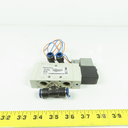 Aventics L23BA452O060T30 Solenoid Air Control Valve 120VAC 0.7A 145PSI 3/8" NPT