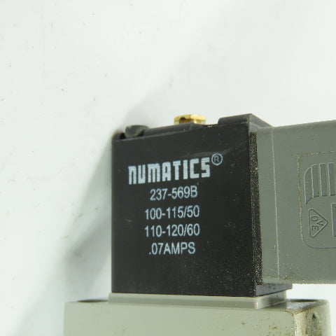 Aventics L23BA452O060T30 Solenoid Air Control Valve 120VAC 0.7A 145PSI 3/8" NPT