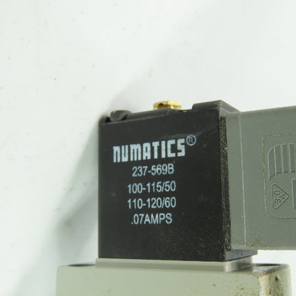 Aventics L23BA452O060T30 Solenoid Air Control Valve 120VAC 0.7A 145PSI 3/8" NPT