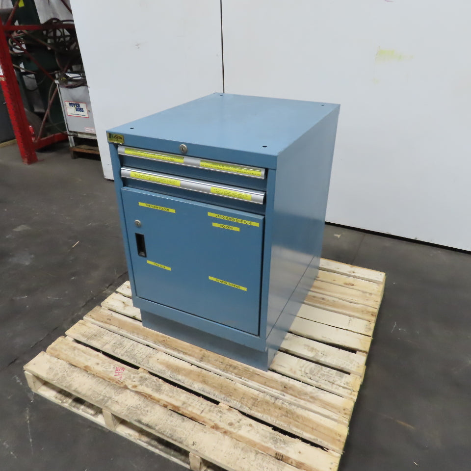 Lista 2 Drawer 2 Shelf Industrial Small Parts Tool Storage Cabinet 22 x 28 x 33"