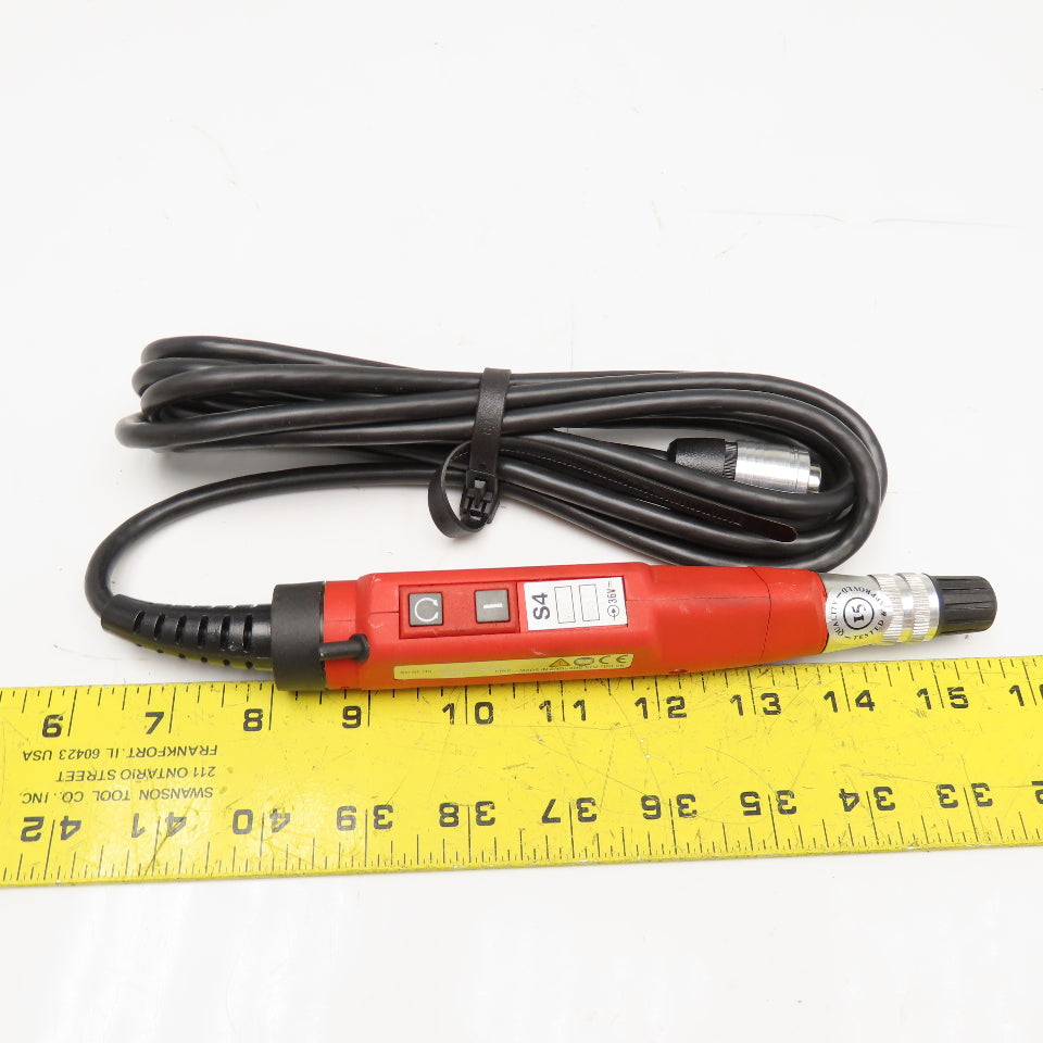 Desoutter S4 Y2A 36V 500RPM Inline Electric Screwdriver 1/4" Drive