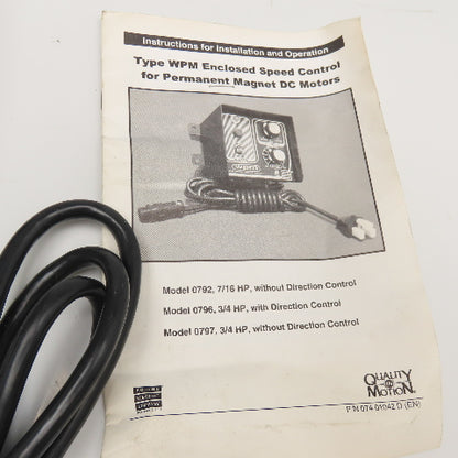 Bodine Dorner 62MD1134 115V Input DC Motor Speed Controller 0-130VDC