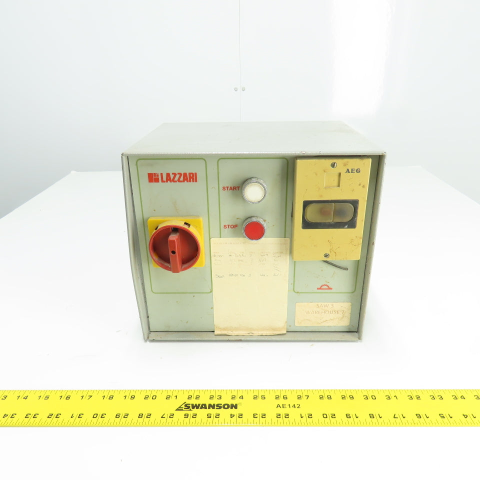 Lazzari Juno 3000is Table Saw Start/Stop Control Panel Box