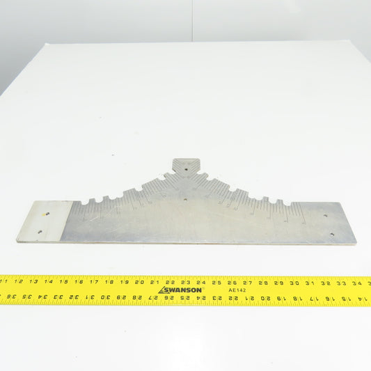 Lazzari Juno 3000is Table Saw Measurement Measuring Plate 24-1/2" OAL