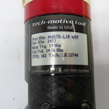 GSE 48057R-L10 3/8" Tech Motive Electric Nutrunner Torque Wrench Gun 13Nm Trq