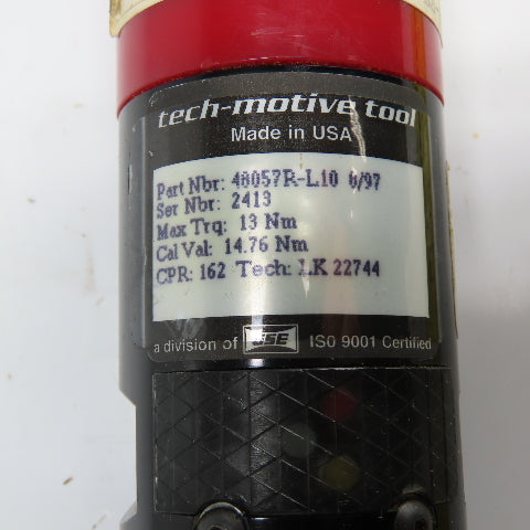 GSE 48057R-L10 3/8" Tech Motive Electric Nutrunner Torque Wrench Gun 13Nm Trq