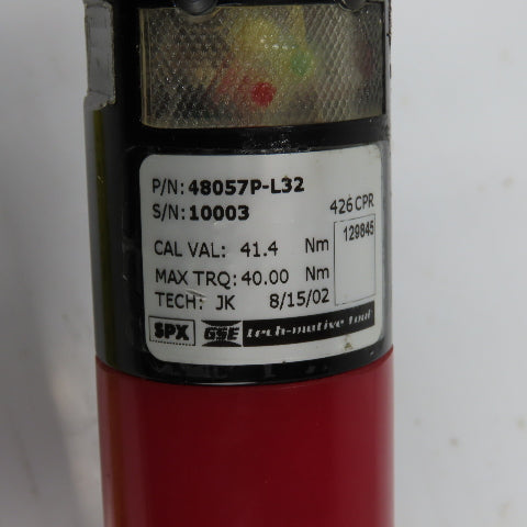 GSE 48057P-L32 3/8" Tech Motive Electric Nutrunner Torque Wrench Gun 40Nm Trq