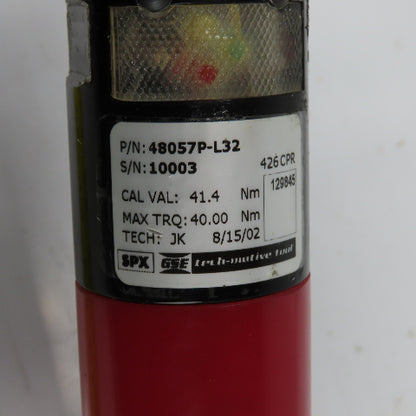 GSE 48057P-L32 3/8" Tech Motive Electric Nutrunner Torque Wrench Gun 40Nm Trq