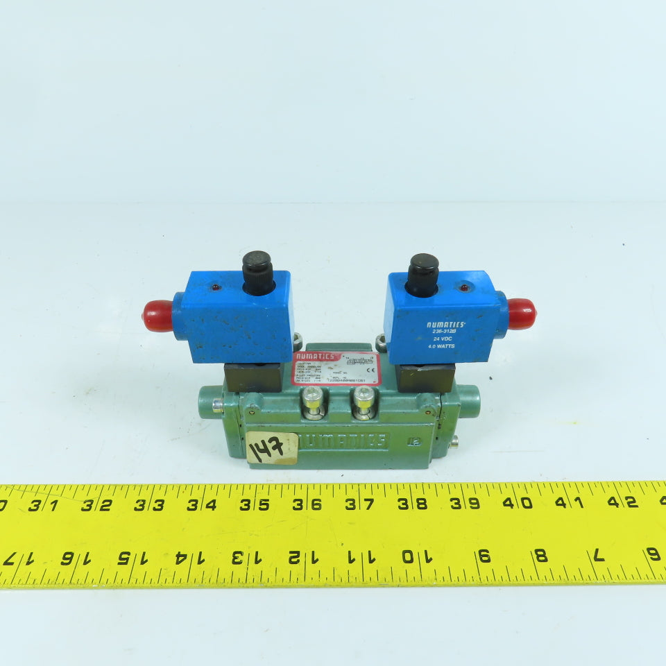 Numatics 122BB400R061D61 Pneumatic Directional Valve 5/2 Position 24VDC Coil
