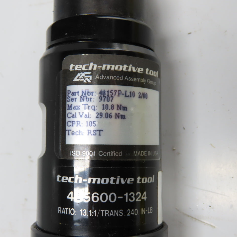 GSE 48157P-L10 3/8" Tech Motive Electric Nutrunner Torque Wrench Gun 10.8Nm Trq