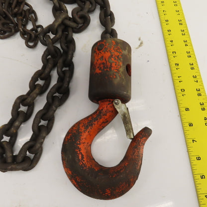 CM Model M 2 Ton 4000 LB Manual Chain Fall Hoist 10' Lift