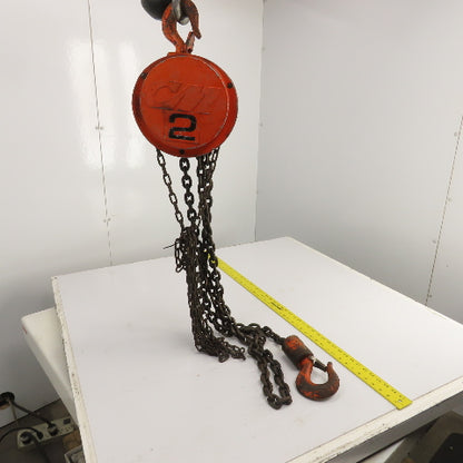 CM Model M 2 Ton 4000 LB Manual Chain Fall Hoist 10' Lift
