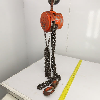 CM Model M 2 Ton 4000 LB Manual Chain Fall Hoist 10' Lift