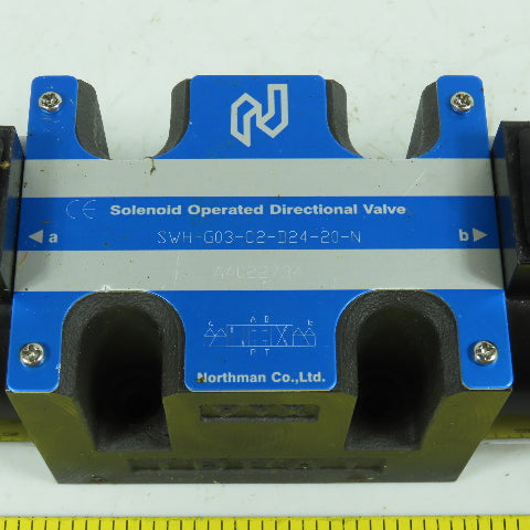 Northman SWH-G03-C2-D24-20-N 5/3 Hydraulic Directional Control Valve 24V DC