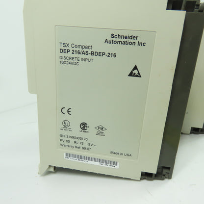 Schneider AS-BDEP-216 TSX Compact DEP 216 Discrete Input Module Lot Of 4
