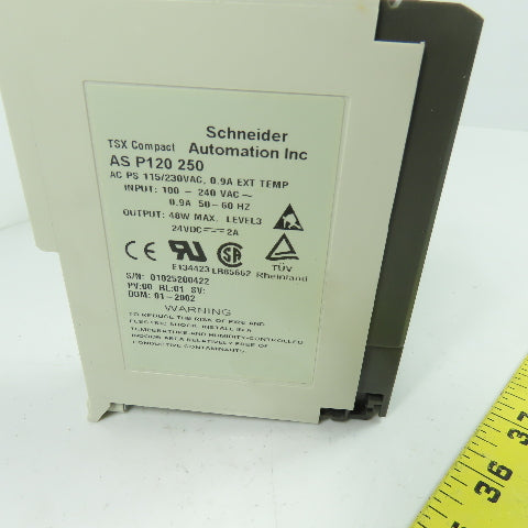 Schneider AS-P120-250 TSX Compact Power Supply 100-240VAC In 24VDC 48W Out