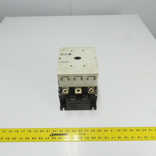Eaton XTCE400M 400Hp 3Ph Contactor 600VAC 450A 24-48VDC Coil