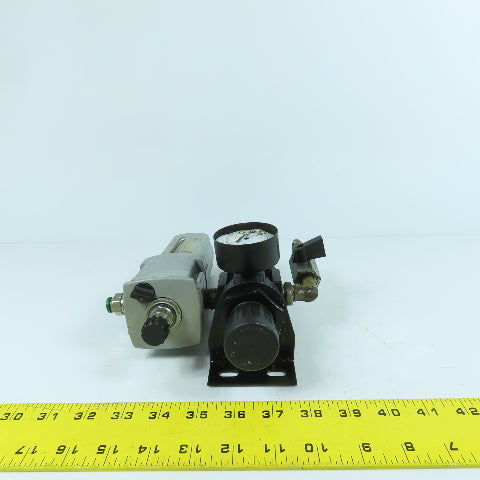 Parker 05E24A13AB 1/2" NPT Compressed Air Filter Regulator Lubricator Need Gauge
