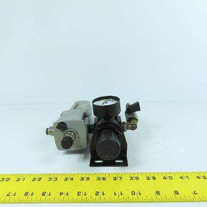 Parker 05E24A13AB 1/2" NPT Compressed Air Filter Regulator Lubricator Need Gauge