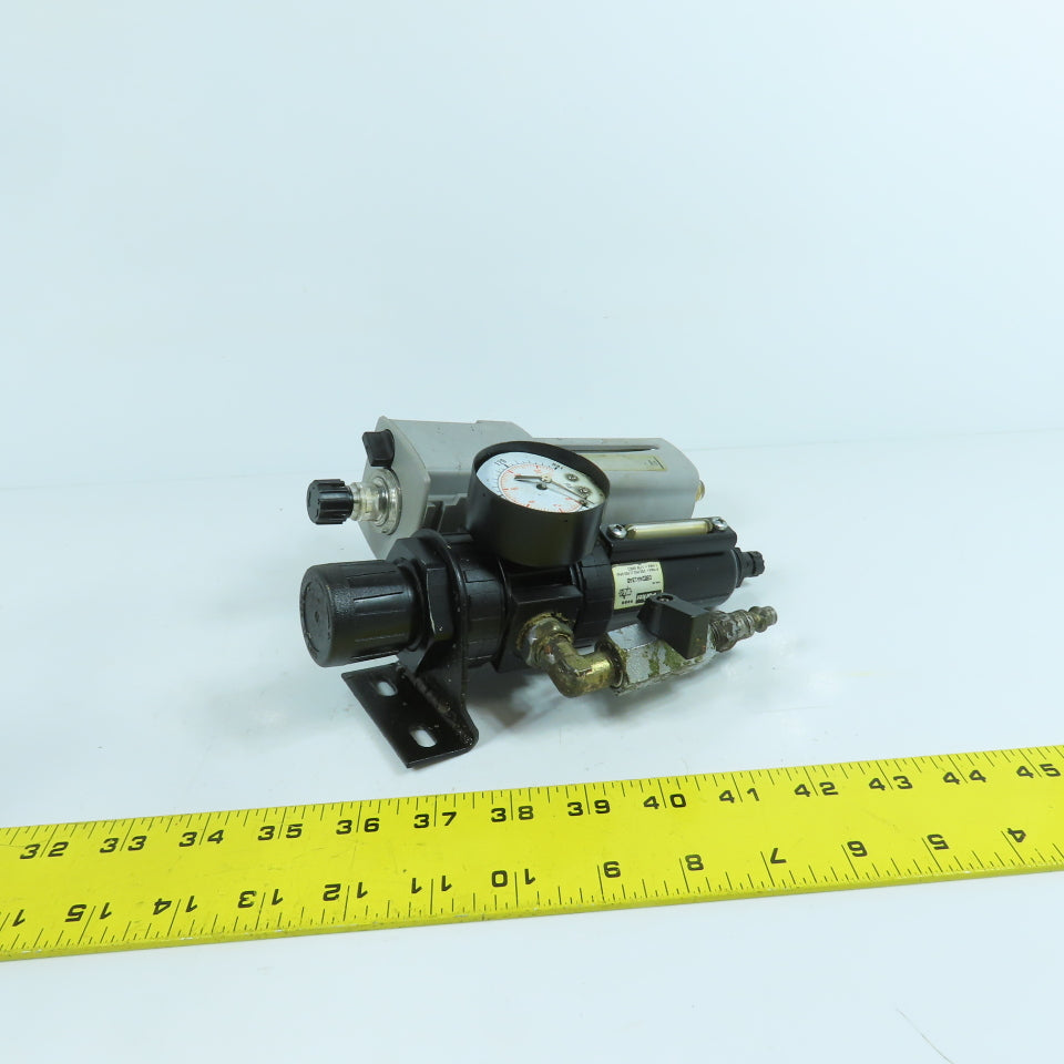 Parker 05E24A13AB 1/2" NPT Compressed Air Filter Regulator Lubricator Need Gauge