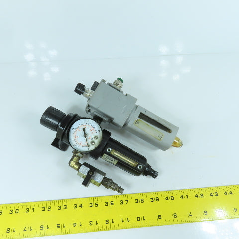 Parker 05E24A13AB 1/2" NPT Compressed Air Filter Regulator Lubricator Need Gauge