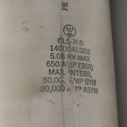 Westinghouse CLS-700 140D045G02 650A (36R) Double Barrel Fuse 5.08KV