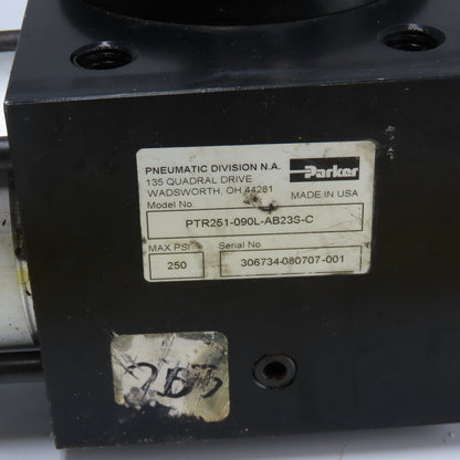 Parker PTR251-AB23S-C Pneumatic Rotary Actuator 250PSI 1-3/8" Shaft